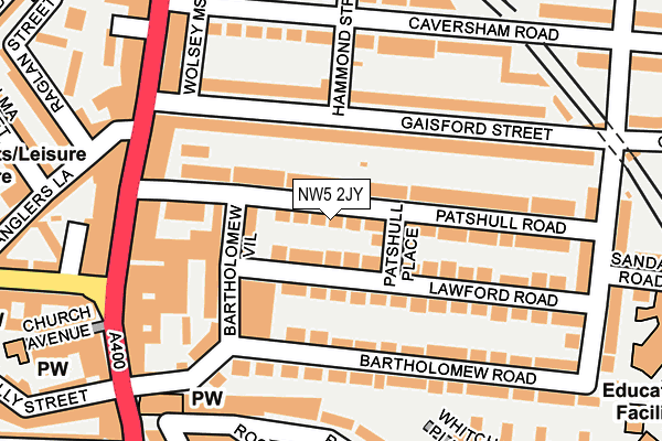 NW5 2JY map - OS OpenMap – Local (Ordnance Survey)