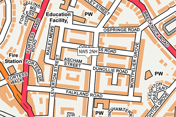 NW5 2NH map - OS OpenMap – Local (Ordnance Survey)