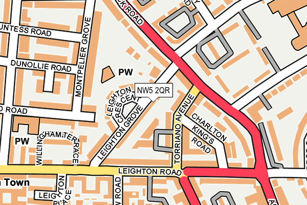 NW5 2QR map - OS OpenMap – Local (Ordnance Survey)