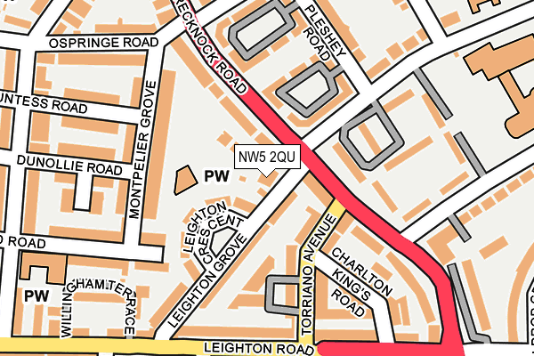 NW5 2QU map - OS OpenMap – Local (Ordnance Survey)