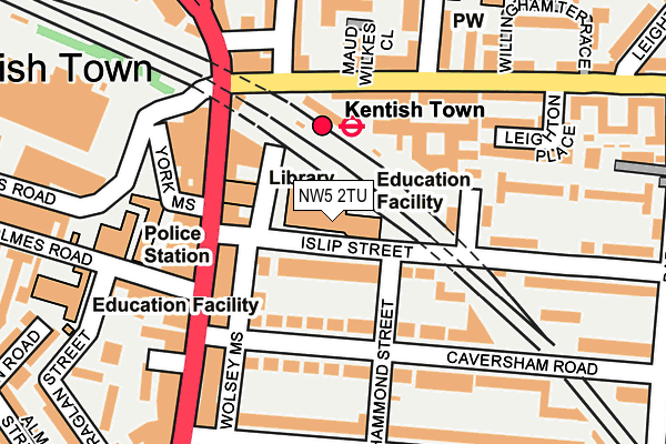 NW5 2TU map - OS OpenMap – Local (Ordnance Survey)