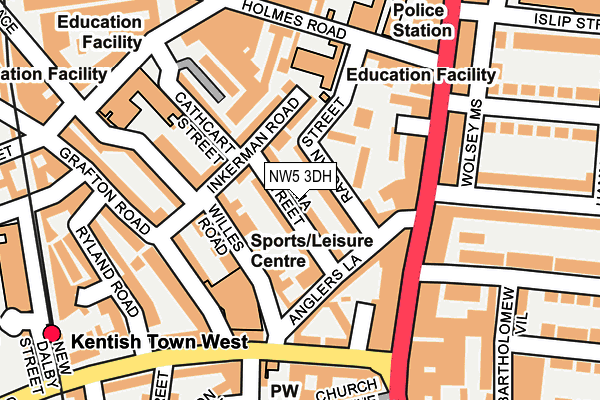 Map of CHURCH FARM ESTATE LIMITED at local scale
