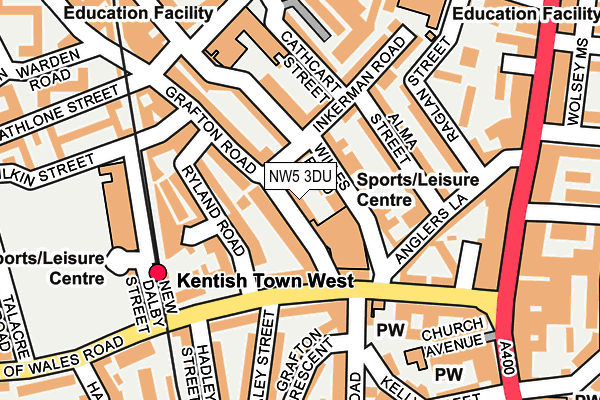 NW5 3DU map - OS OpenMap – Local (Ordnance Survey)