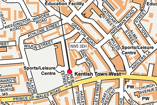 NW5 3EH map - OS OpenMap – Local (Ordnance Survey)