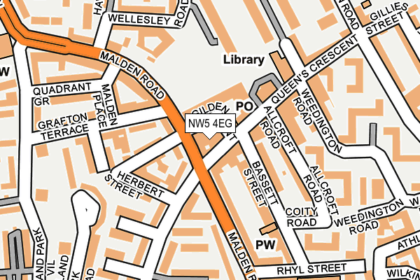 NW5 4EG map - OS OpenMap – Local (Ordnance Survey)