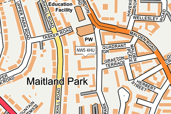 NW5 4HU map - OS OpenMap – Local (Ordnance Survey)