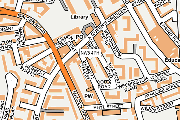 NW5 4PH map - OS OpenMap – Local (Ordnance Survey)