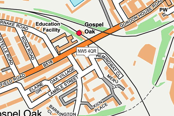 NW5 4QR map - OS OpenMap – Local (Ordnance Survey)