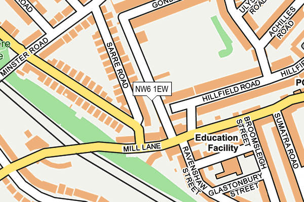 NW6 1EW map - OS OpenMap – Local (Ordnance Survey)