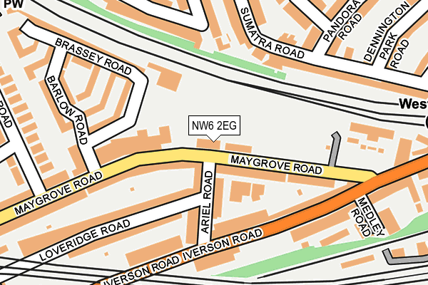 Map of 54 CALLCOTT ROAD ESTATE MANAGEMENT LIMITED at local scale