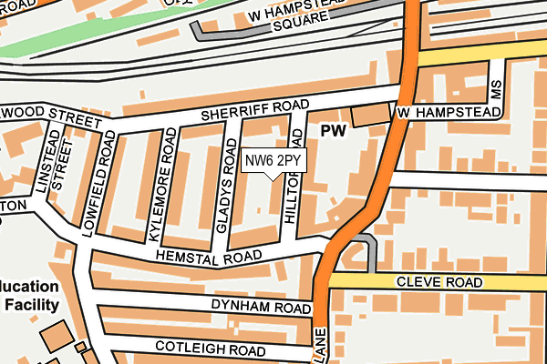 Map of 20 HILLTOP ROAD LTD at local scale
