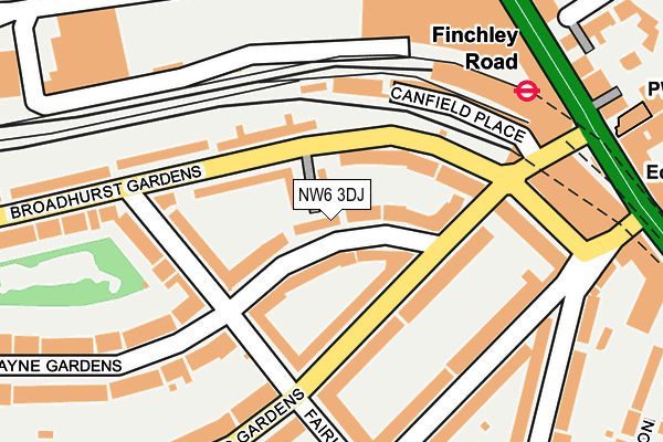 NW6 3DJ map - OS OpenMap – Local (Ordnance Survey)