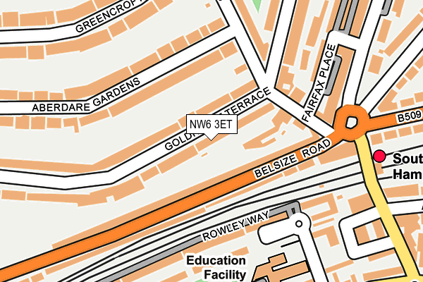 NW6 3ET map - OS OpenMap – Local (Ordnance Survey)
