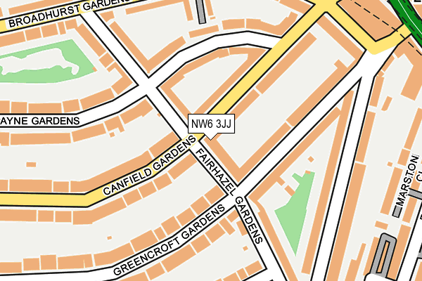 NW6 3JJ map - OS OpenMap – Local (Ordnance Survey)