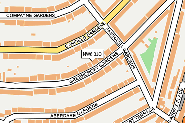 NW6 3JQ map - OS OpenMap – Local (Ordnance Survey)