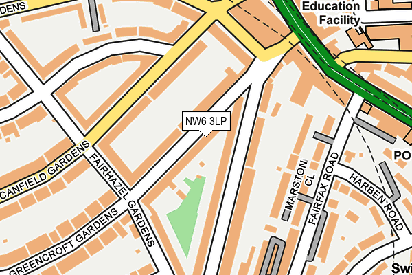 NW6 3LP map - OS OpenMap – Local (Ordnance Survey)
