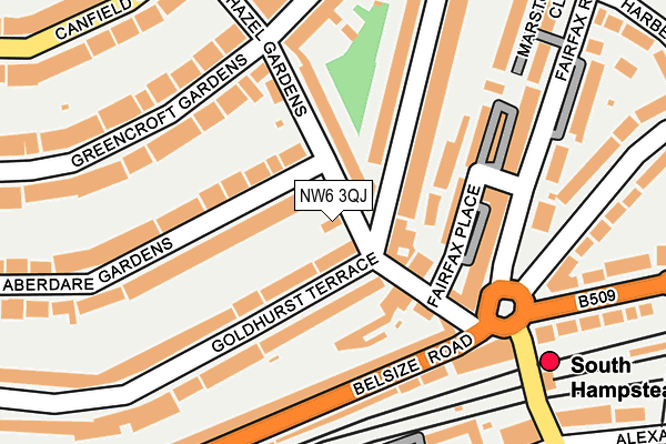 NW6 3QJ map - OS OpenMap – Local (Ordnance Survey)