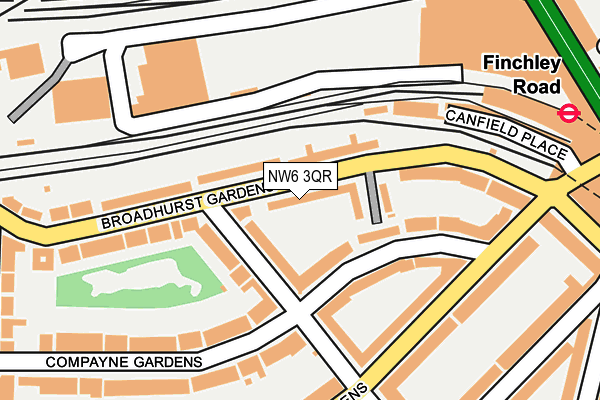 NW6 3QR map - OS OpenMap – Local (Ordnance Survey)