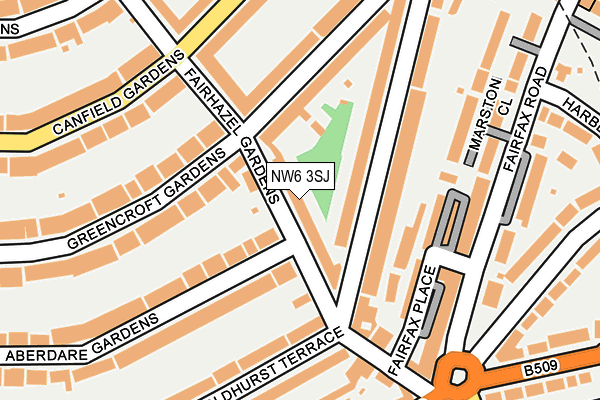 NW6 3SJ map - OS OpenMap – Local (Ordnance Survey)