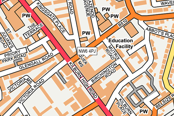 Map of LONDON HEATING AND PLUMBING LTD at local scale