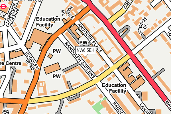 NW6 5EH map - OS OpenMap – Local (Ordnance Survey)