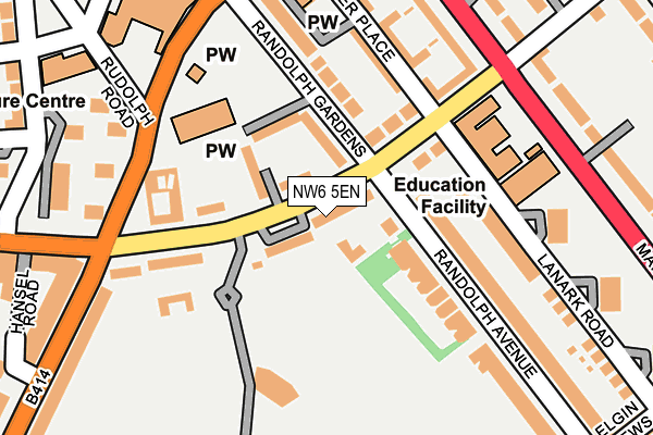NW6 5EN map - OS OpenMap – Local (Ordnance Survey)