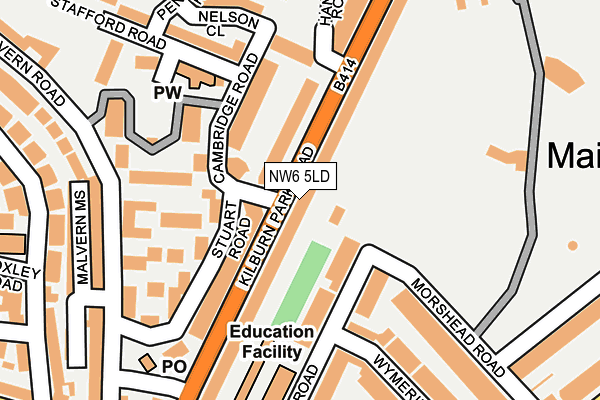 NW6 5LD map - OS OpenMap – Local (Ordnance Survey)