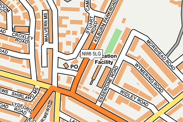 NW6 5LG map - OS OpenMap – Local (Ordnance Survey)