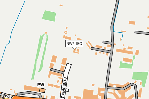 NW7 1EQ map - OS OpenMap – Local (Ordnance Survey)