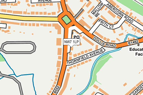 NW7 1LP map - OS OpenMap – Local (Ordnance Survey)