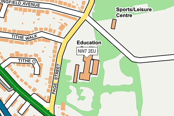NW7 2EU map - OS OpenMap – Local (Ordnance Survey)