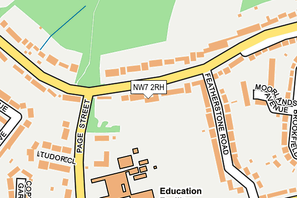 NW7 2RH map - OS OpenMap – Local (Ordnance Survey)