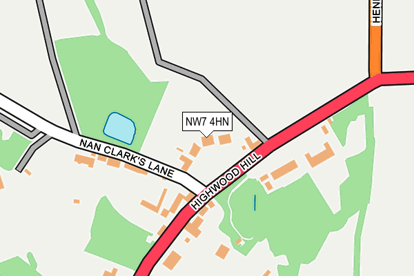 NW7 4HN map - OS OpenMap – Local (Ordnance Survey)