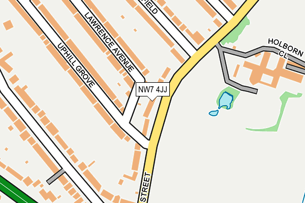NW7 4JJ map - OS OpenMap – Local (Ordnance Survey)