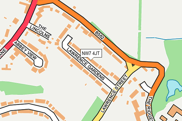 NW7 4JT map - OS OpenMap – Local (Ordnance Survey)