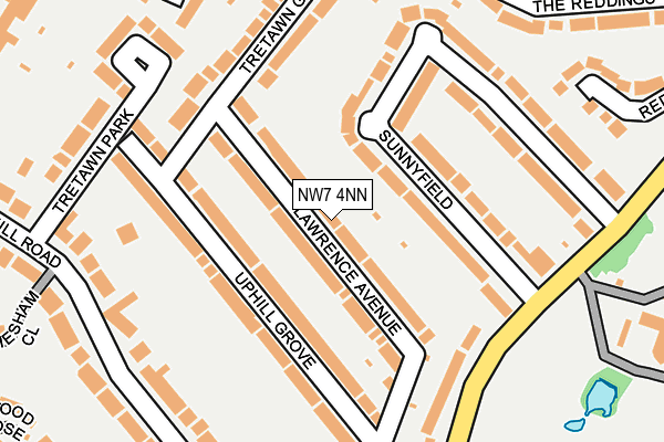 NW7 4NN map - OS OpenMap – Local (Ordnance Survey)