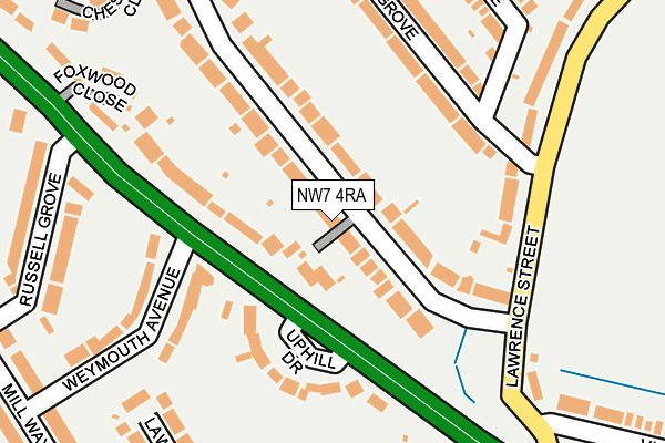 Map of RAYROC ENTERPRISES LIMITED at local scale