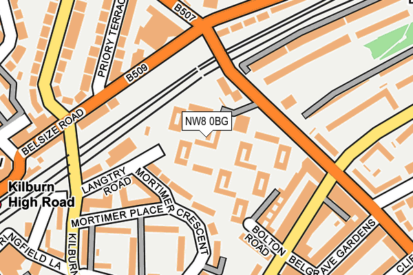 NW8 0BG map - OS OpenMap – Local (Ordnance Survey)
