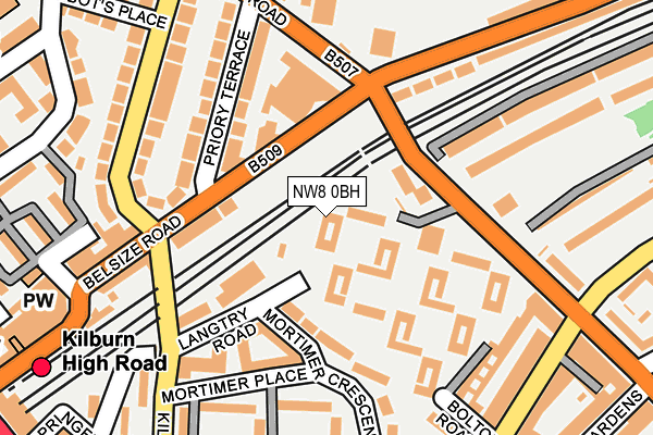 NW8 0BH map - OS OpenMap – Local (Ordnance Survey)