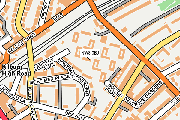NW8 0BJ map - OS OpenMap – Local (Ordnance Survey)