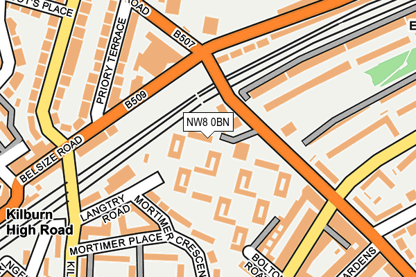NW8 0BN map - OS OpenMap – Local (Ordnance Survey)