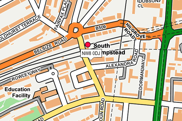 NW8 0DJ map - OS OpenMap – Local (Ordnance Survey)