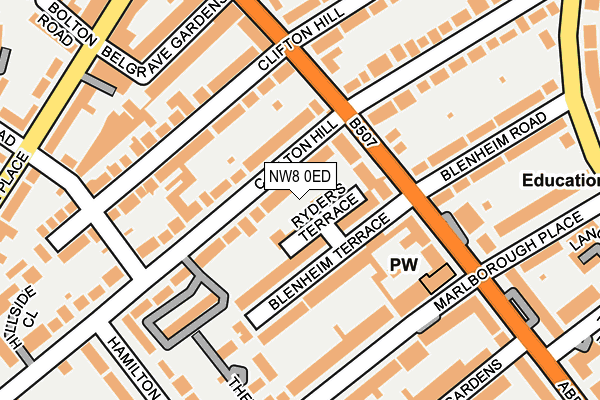 NW8 0ED map - OS OpenMap – Local (Ordnance Survey)