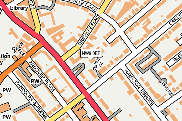NW8 0EF map - OS OpenMap – Local (Ordnance Survey)