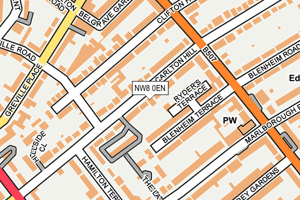 NW8 0EN map - OS OpenMap – Local (Ordnance Survey)