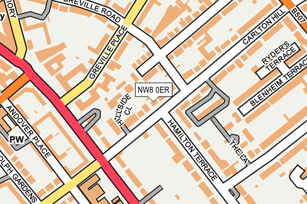 NW8 0ER map - OS OpenMap – Local (Ordnance Survey)