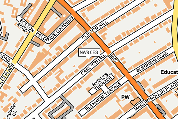 NW8 0ES map - OS OpenMap – Local (Ordnance Survey)