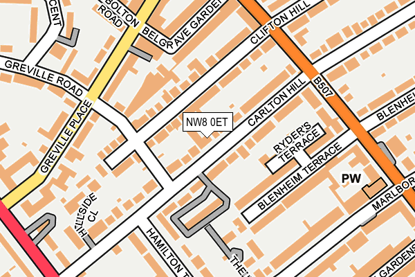 NW8 0ET map - OS OpenMap – Local (Ordnance Survey)