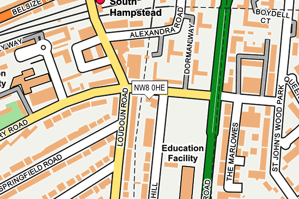 NW8 0HE map - OS OpenMap – Local (Ordnance Survey)