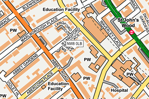 Map of REGENTS MEWS RESIDENTS ASSOCIATION LIMITED at local scale